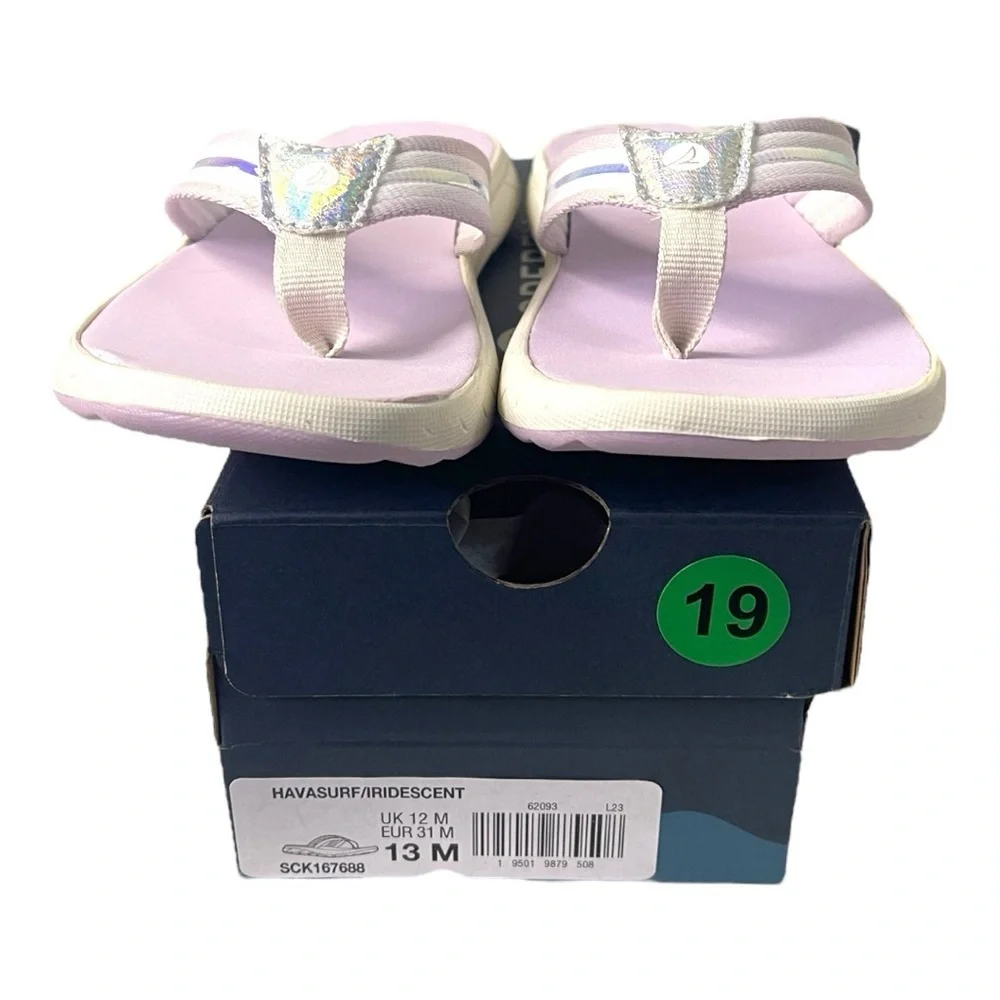 Sperry HavaSurf Iridescent Sandals | Size 13 Youth